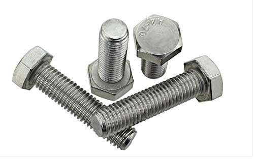 SS 304 Hex Bolt M10x50 Pack of 20
